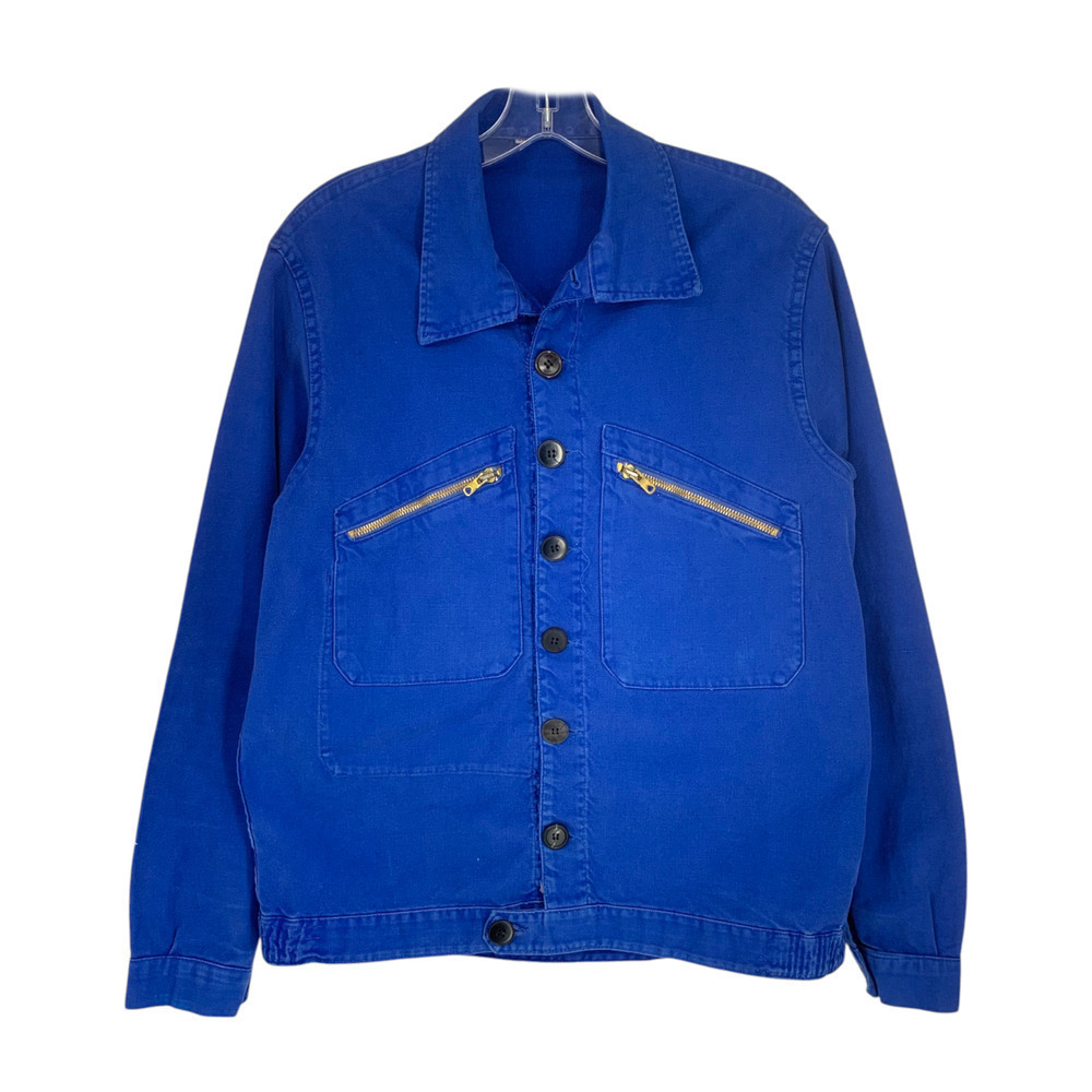 Vintage 60's 70's Adolphe Lafont Sz Fr 46 Blue Work C… - Gem